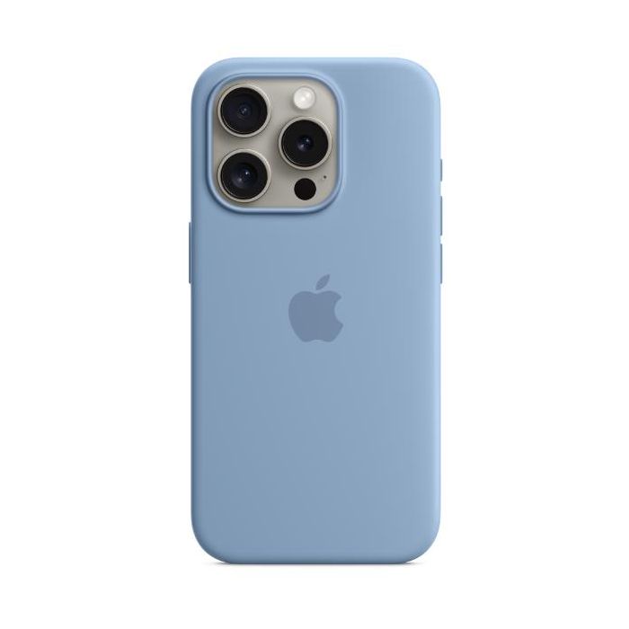 Apple Custodia MagSafe in silicone per iPhone 15 Pro - Blu inverno