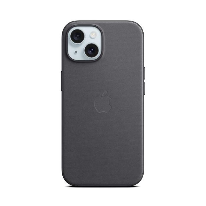 Apple Custodia MagSafe in tessuto FineWoven per iPhone 15 - Nero