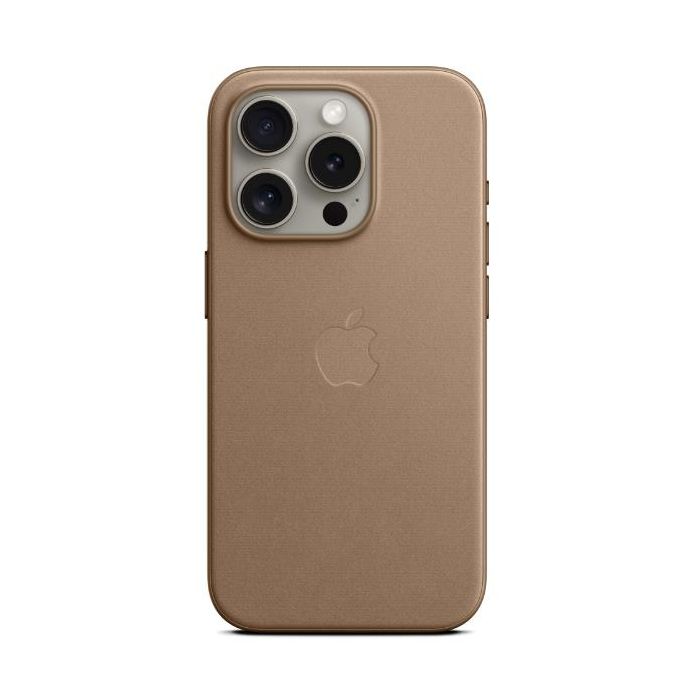 Apple Custodia MagSafe in tessuto FineWoven per iPhone 15 Pro - Grigio talpa