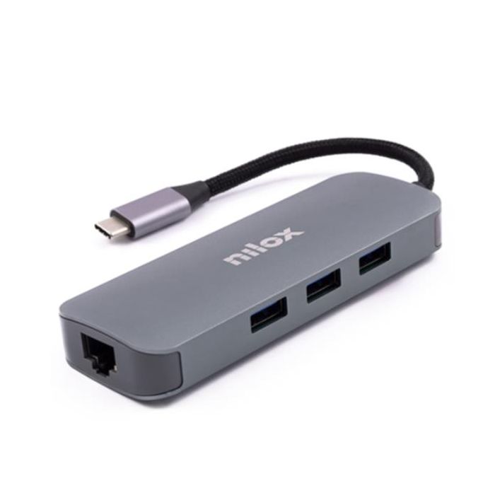 Nilox Docking Station Type-C: 3xUSB 3.0, 2xHDMI, VGA, USB-C, RJ45