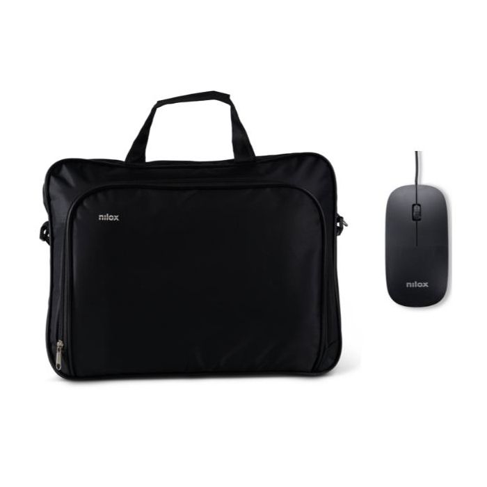 Nilox Borsa per notebook fino a 15.6" + mouse ottico USB