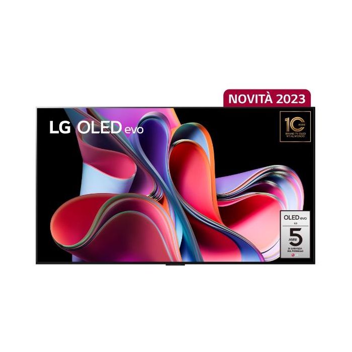 LG OLED evo GALLERY, Serie G3, 4K, ?9 Gen6, Brightness Booster Max, 60W, 4 HDMI con VRR, G-Sync, Wi-Fi 6, Smart TV WebOS 23