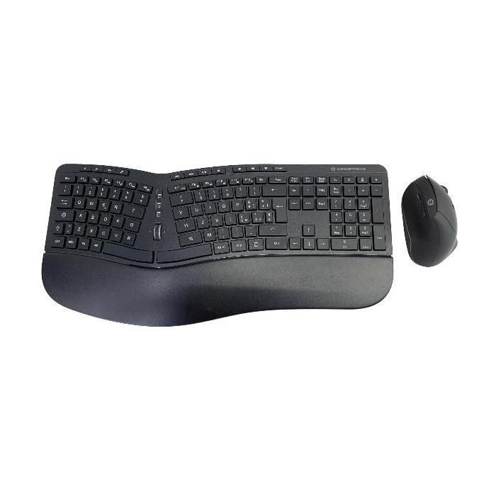 Conceptronic KIT TASTIERA E MOUSE ERGONOMICI WIRELESS