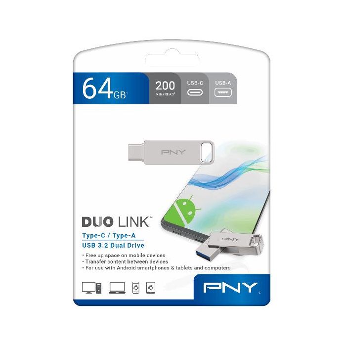 PNY Duo link usb 3.2 type-c 64gb