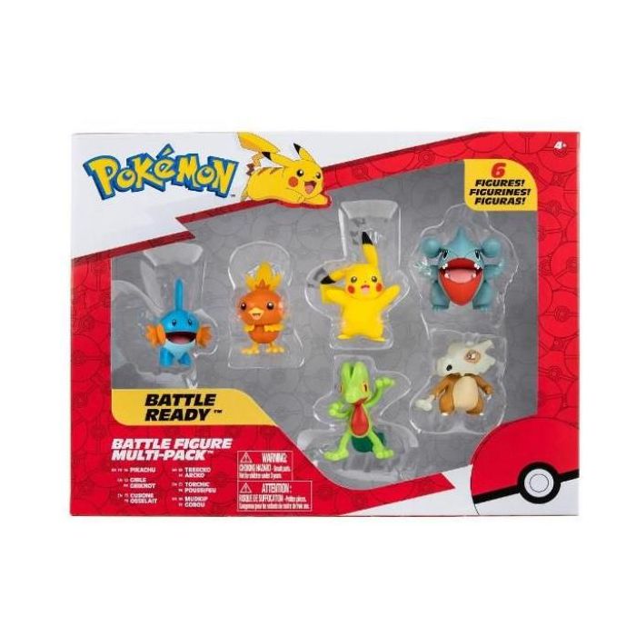 Rei Toys Pokémon - Pack Deluxe 6 Personaggi