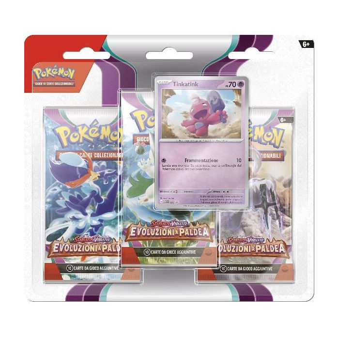 Pokemon Pokémon - Blister 3 Bustine + 1 Card - Scarlatto & Violetto 02