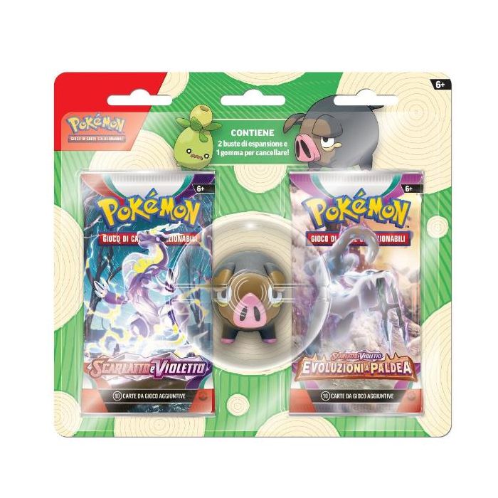 Pokemon Pokémon - Blister 2 Bustine + 1 Action Figure