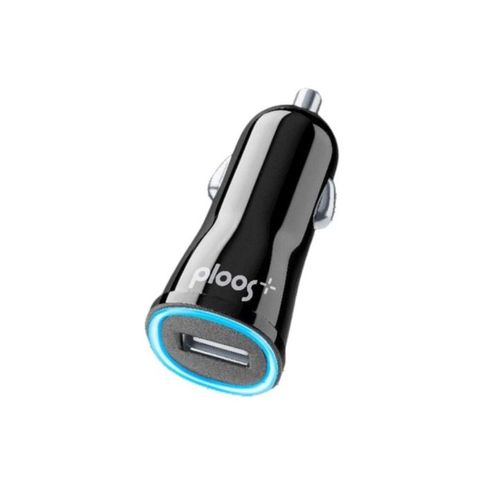 CARICABATTERIE AUTO DUAL 2A BK PLCC2USB2AK