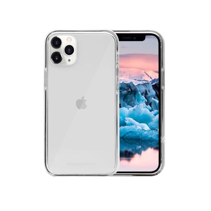 Dbramante 1928 Reykjavik - Custodia per iPhone 12/12 Pro in 100% Plastica Riciclata - Trasparente