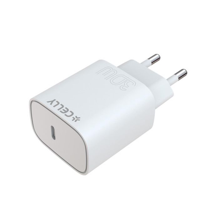 Celly TC1USBC30WEVO - USB-C Wall Charger 30W EVO [PRO POWER]