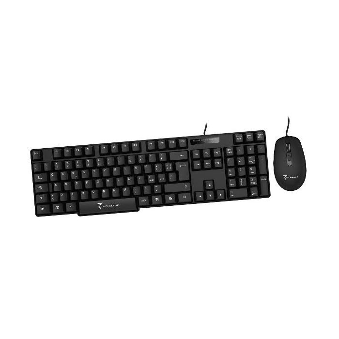 Prodotti Bulk TECHMADE KIT TASTIERA+MOUSE USB - NERO