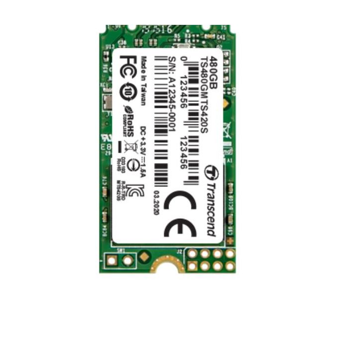 Transcend TS480GMTS420S - SSD M.2 2242 da 480GB, SATA3 B+M Key, TLC