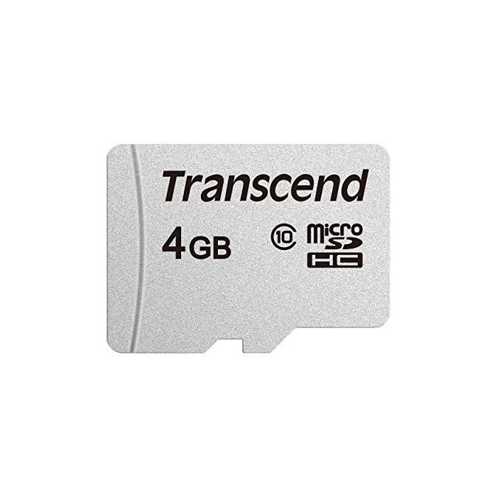 Transcend TS4GUSD300S - microSD da 4GB, Classe 10