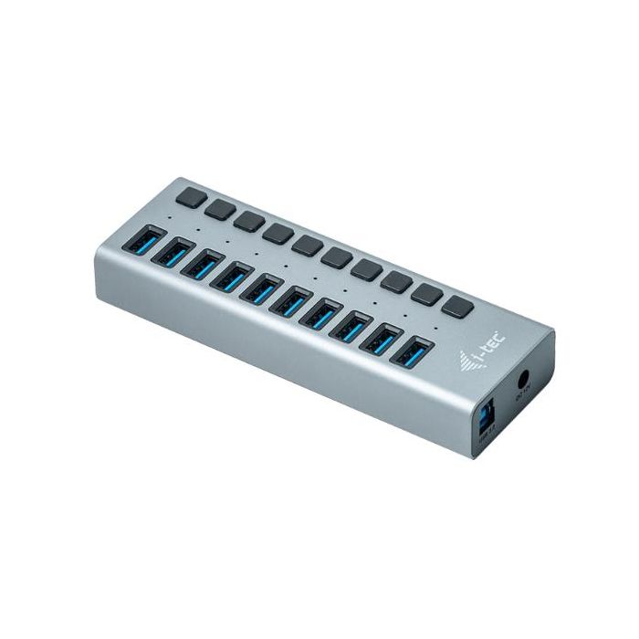 I-Tec HUB USB-A 3.0 a 10 porte USB 3.0 + ALIMENTAZIONE 48 W