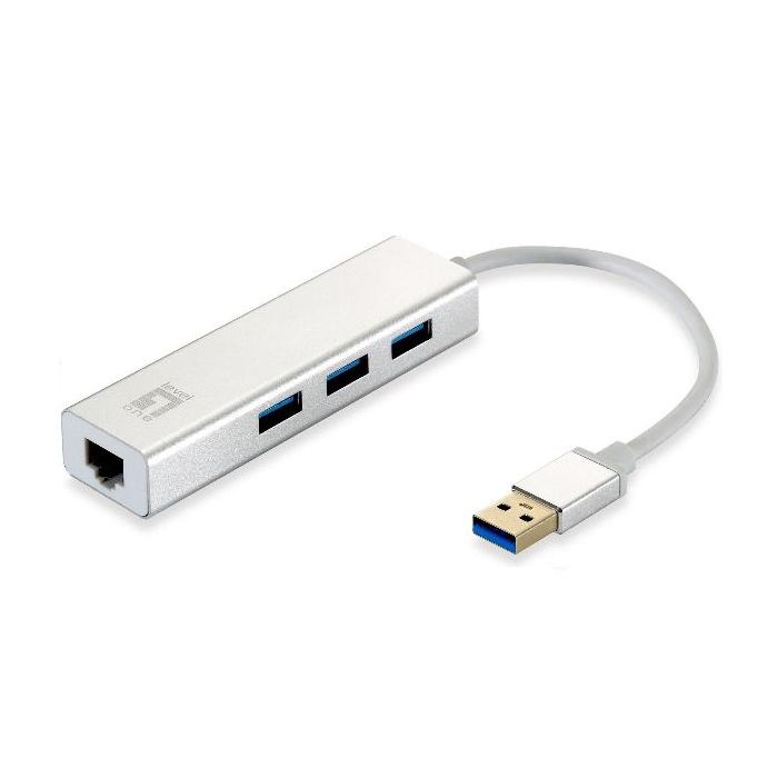 Level One LEVELONE USB-0503 - ADATTATORE DI RETE USB GIGABIT+ HUB 3-PORTE USB 3.0