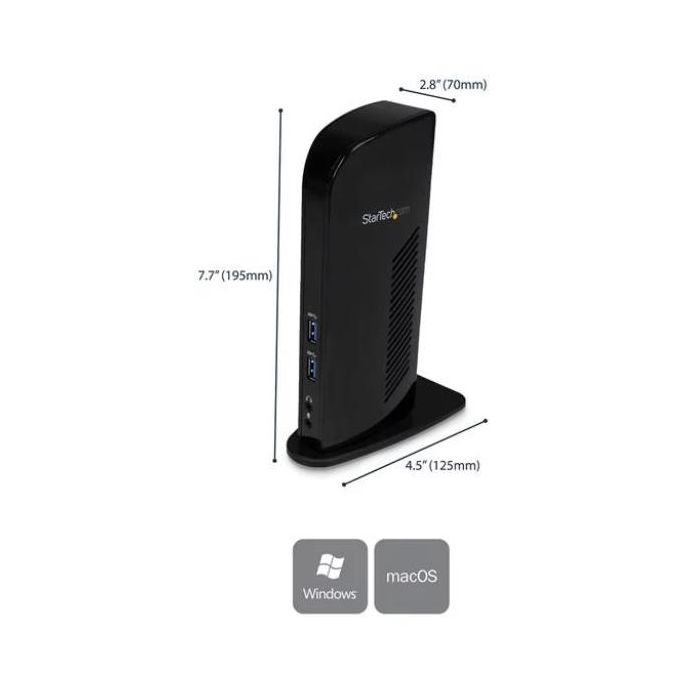 Startech DOCKING STATION USB 3.0 a doppio monitor HDMI DVI