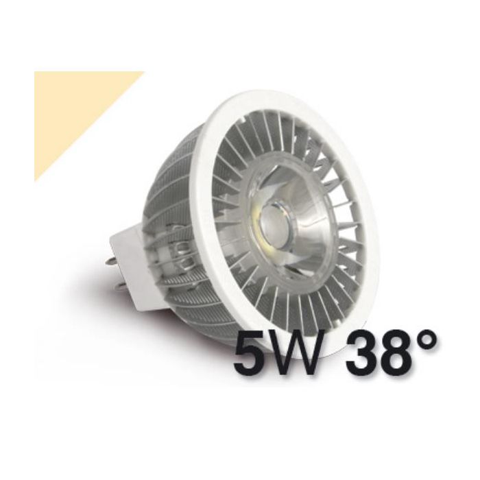 Hamlet XLD535W16 LED MR16 GU 5.3 da 5W luce calda apertura 38°