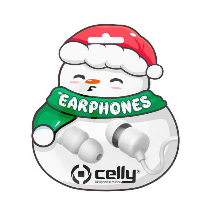 Celly XMASEARSNOW - Stereo Wired Earphones