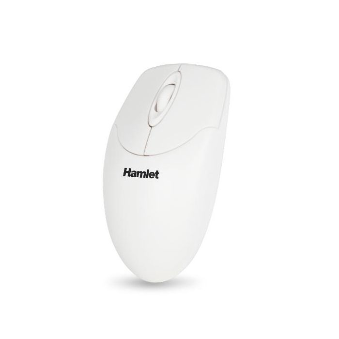 Hamlet XMICEU2WH-OEM  Mouse Ottico USB 1000dpi + 3 Tasti Scroll BIANCO