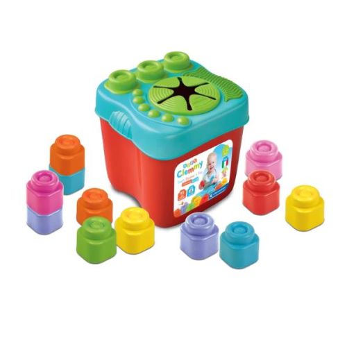 Clementoni CLEMENTONI - TOUCH, BUILD AND PLAY SENSORY BUCKET