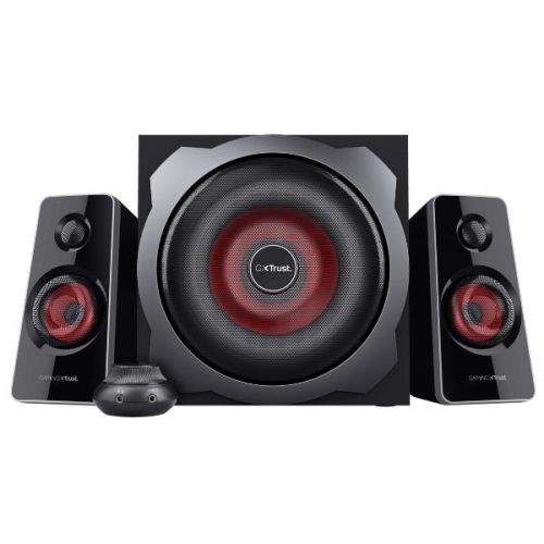 Trust GXT 38 TYTAN SET SPEAKERS 2.1 CON TELECOMANDO E CON PRESA PER CUFFIE - 60W RMS (120W PICCO)CON SUB WOOFER LEGNO