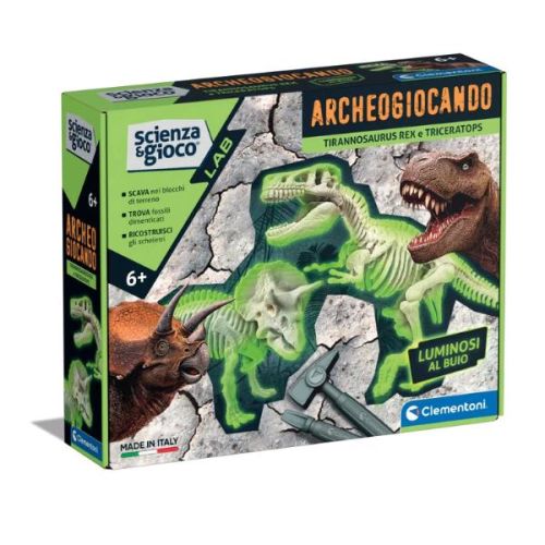 Clementoni Archeogiocando - T-Rex e Triceratopo