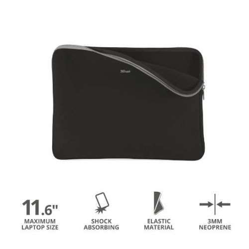 Trust PRIMO CUSTODIA PER LAPTOP PRIMO SLEEVE 11.6" - NERO