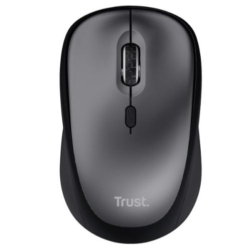 Trust YVI+ MOUSE WIRELESS SILENZIOSO - 83% PLASTICA RICICLATA - DURATA BATTERIA 12 MESI - NERO