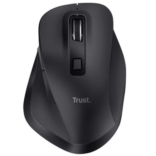 Trust FYDA  MOUSE WIRELESS RICARICABILE - 50% PLASTICA RICICLATA - NERO