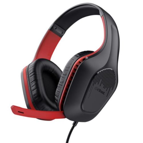 Trust GXT 415S ZIROX CUFFIE GAMING OVEREAR ADATTE PER SWITCH - NERO/ROSSO