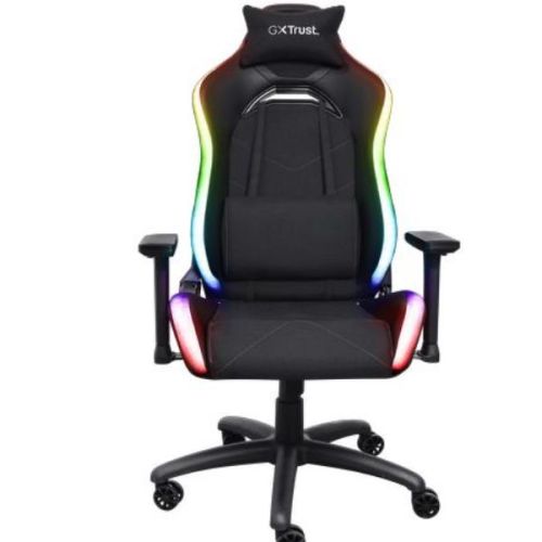 Trust GXT 719 RUYA RGB SEDIA GAMING ILLUMINATA RGB - NERA