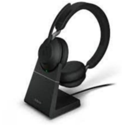 Jabra 26599-999-889 -Jabra Evolve2 65, Link380c MS Stereo con Sede di ricarica, Black