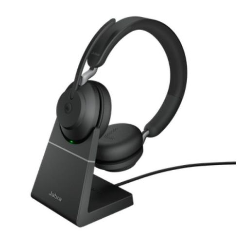 Jabra JABRA EVOLVE2 65 MS STEREO NEROcon base di ricarica