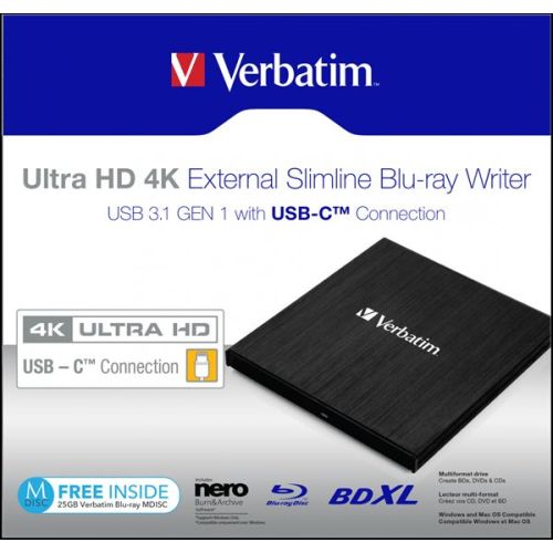 Verbatim VERBATIM ULTRA HD 4K BLU-RAY WRITER USB-C