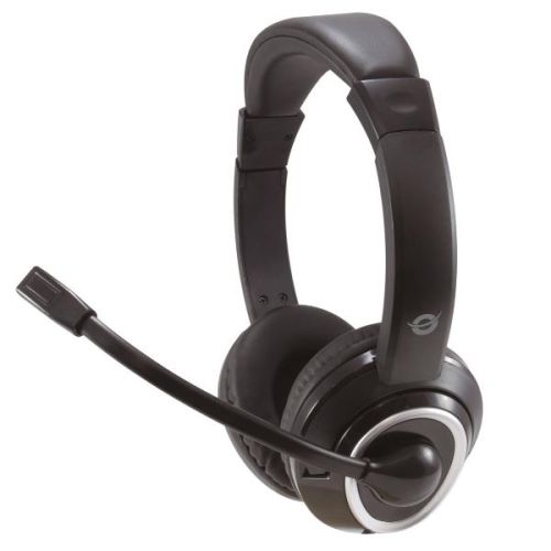 Conceptronic CUFFIE PROFESSINALI STEREO 3.5mm con Microfono e Controllo remoto