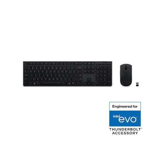 Lenovo Kit mouse e tastiera ricaricabili wireless