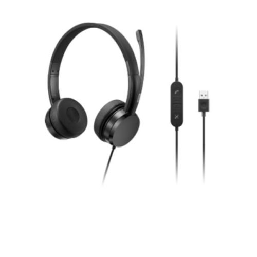 Lenovo Cuffie sovrauricolari stereo con cavo Lenovo USB-A