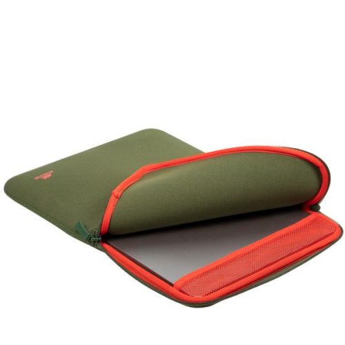 Rivacase Custodia Antishock per MacBook 13’’ Zip Verticale Khaki