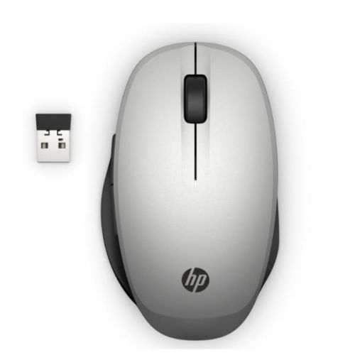 HP Inc HP Dual Mode Silver Mouse 300