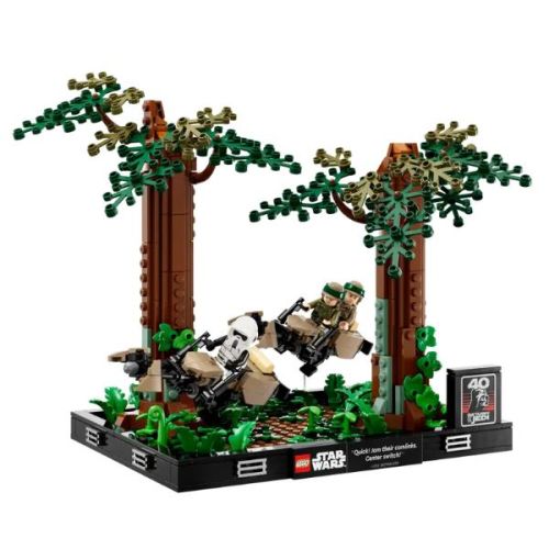 Lego Diorama Inseguimento con lo speeder su Endor™