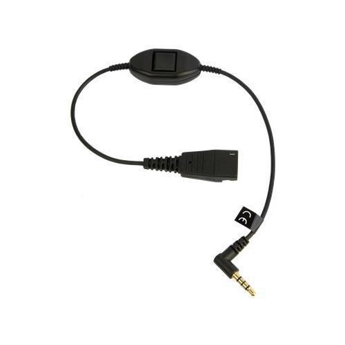 Jabra QD Cord to 3.5mm plug without call controller e.g. Blackberries, I-Phones