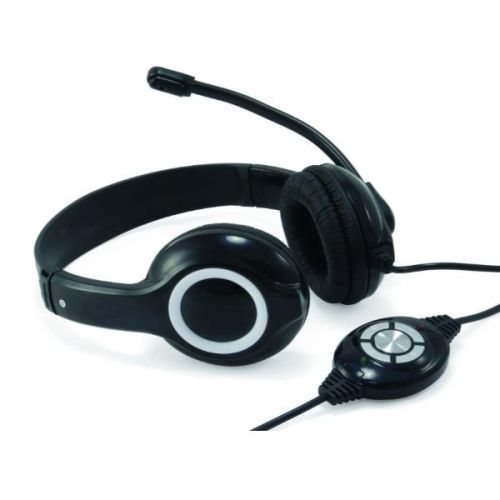 Conceptronic CUFFIA STEREO USB con Microfono e Controllo remoto