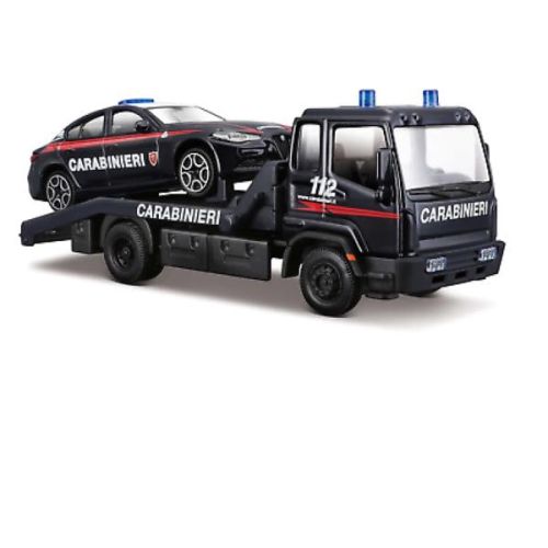 Burago Burago - Carro attrezzi carabinieri  con auto