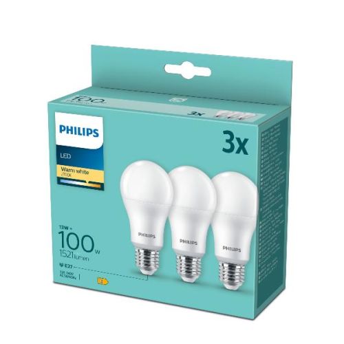 Philips PHILIPS - LAMPADA LED A GOCCIA LUCE BIANCA CALDA 13W 3X