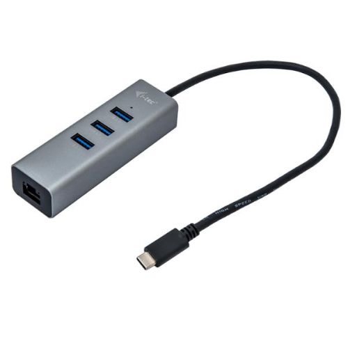 I-Tec HUB USB-C a 3 Porte USB A + 1x RJ45 Ethernet