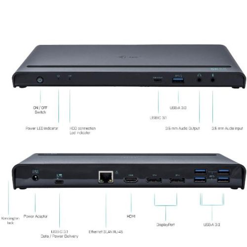 I-Tec USB-C/USB3 3X 4K HDMI LAN 5XUSB3.0