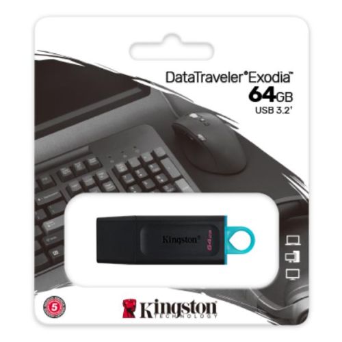 Kingston 64GB USB3.2 DataTraveler Exodia