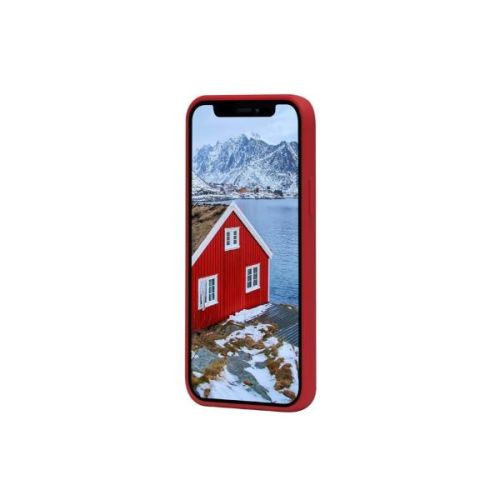 Dbramante 1928 Greenland - Custodia in Plastica Riciclata per iPhone 12/12 Pro - Rosso Lampone