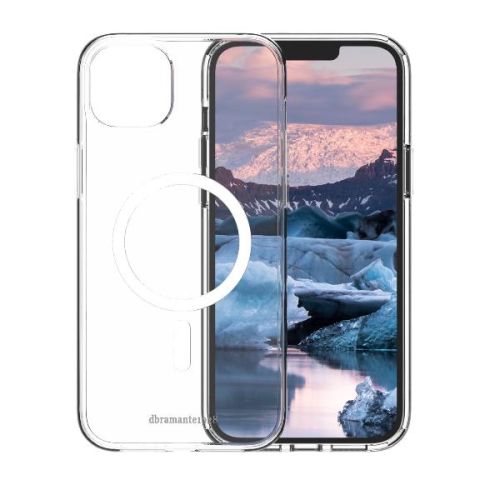 Dbramante 1928 Iceland Pro  - Custodia per iPhone 14 Plus in 100% Plastica Riciclata - Trasparente