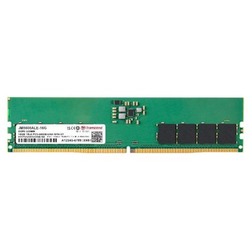 Transcend JM5600ALE-16G - DRAM DDR5 U-DIMM 5600MHz da 16GB, 1Rx8 2Gx8 CL46 1.1V